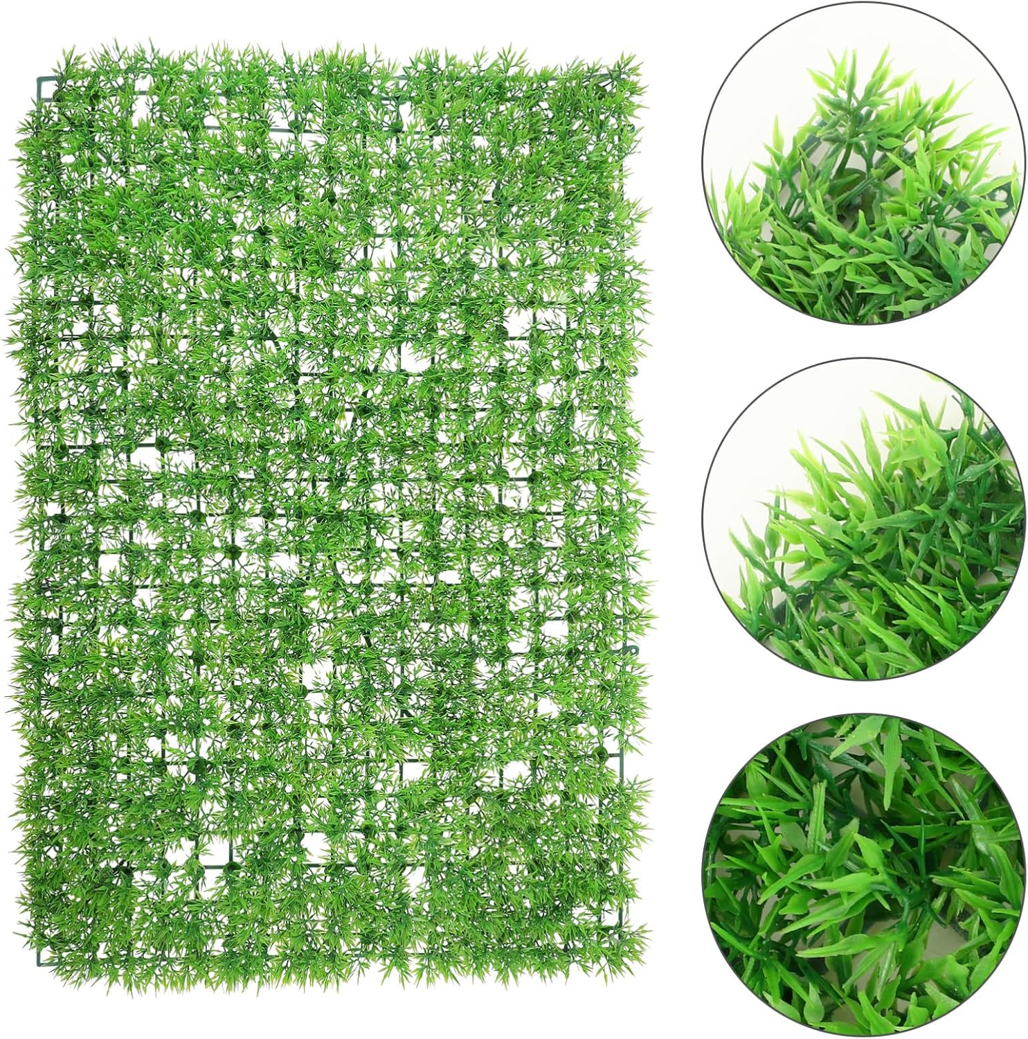 PRETYZOOM Artificial Hedge Plant Wall Panel Wedding Decor Home Decor No Water Needed