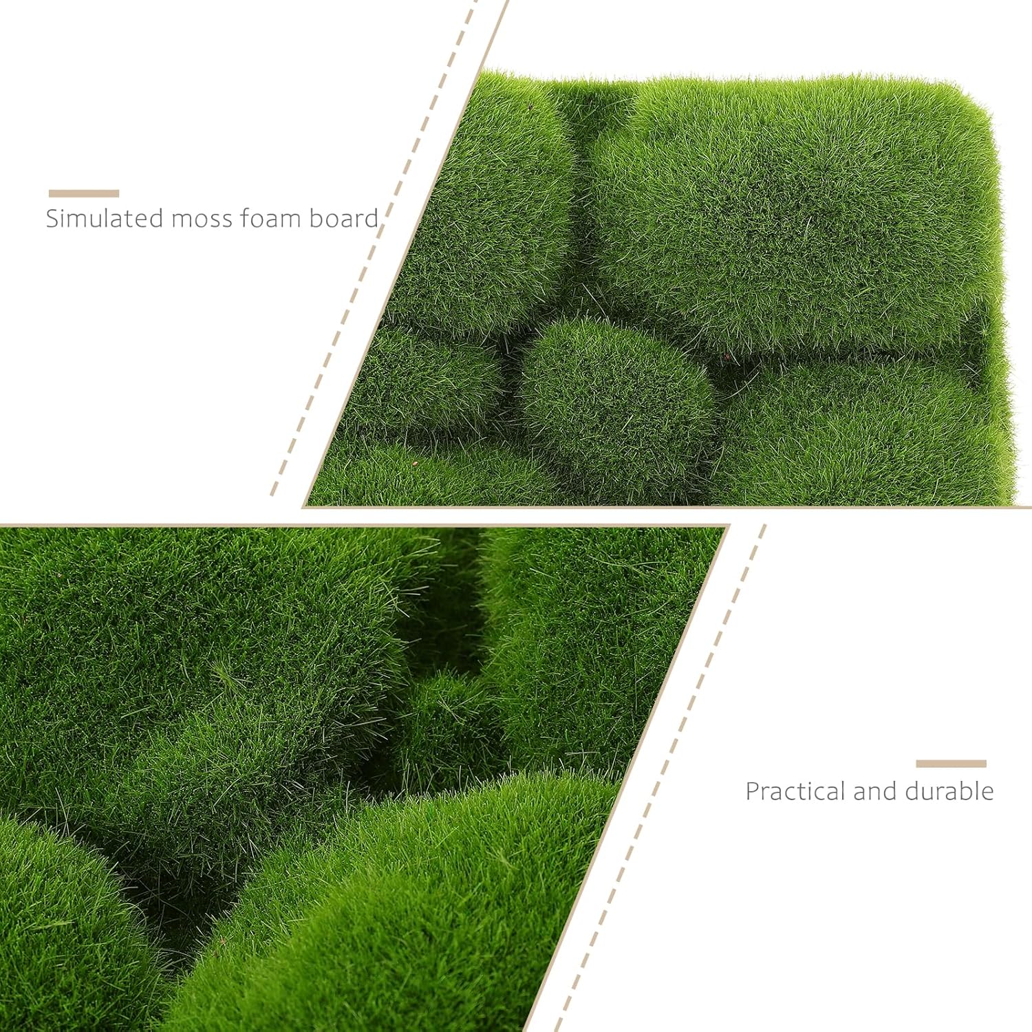 Fomiyess Artificial Moss Mat Wall Decor