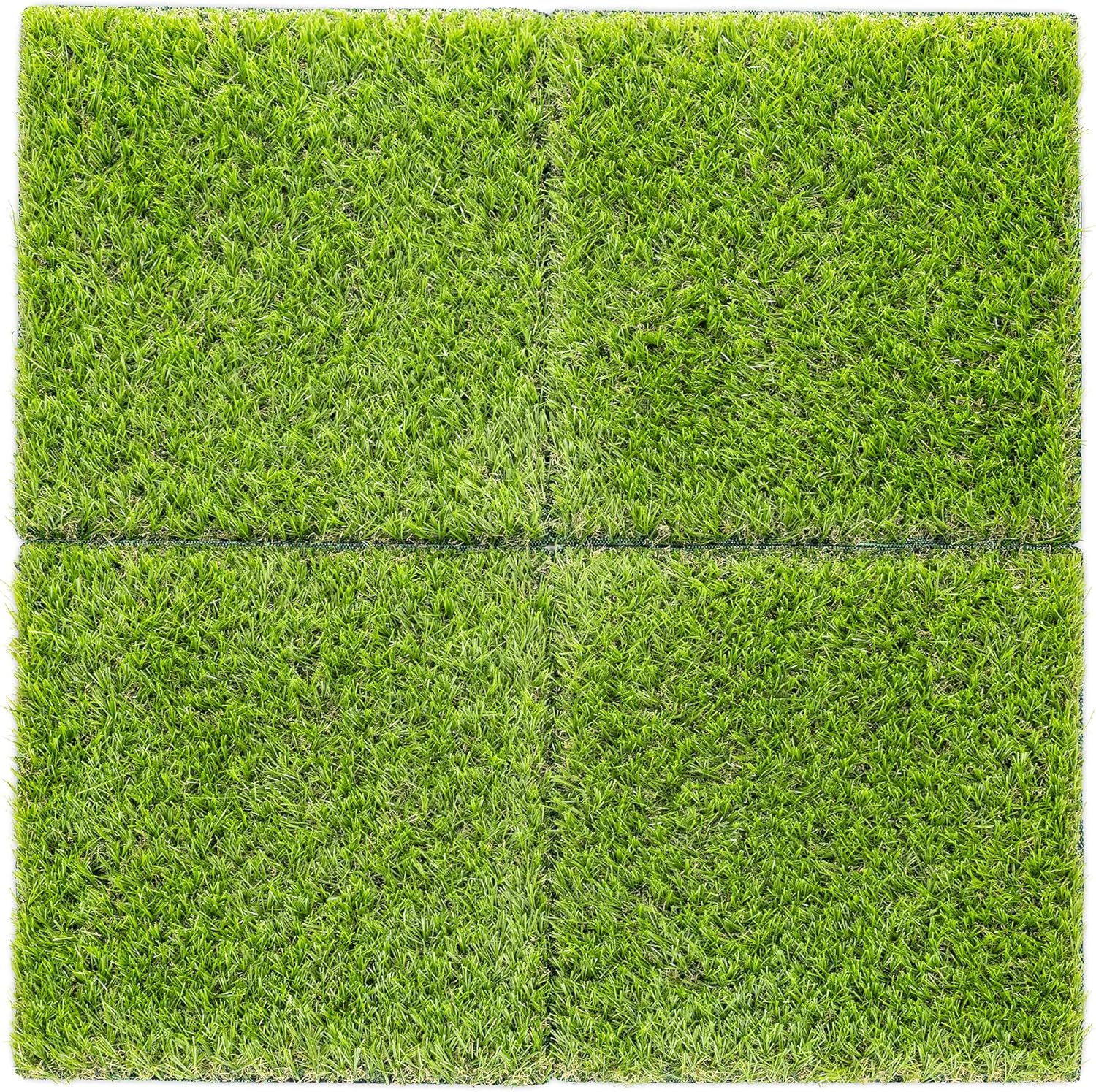 Navaris Artificial Grass Squares 12x12 Inches Pack of 4